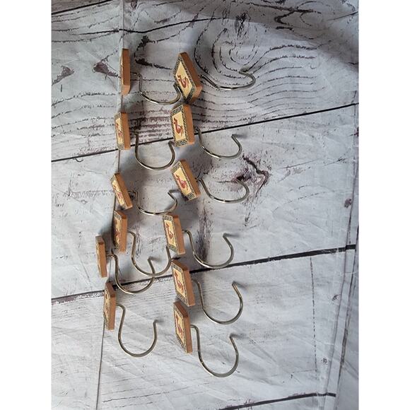 Vintage South West Kokopelli 1.5” Square Shower Hooks. Set Of 12 Arizona Western - Picture 7 of 8